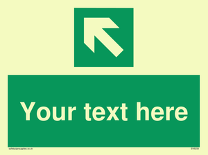 Custom Arrow Top Left Sign