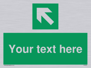 Custom Arrow Top Left Sign