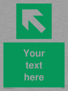 Custom Arrow Top Left Sign