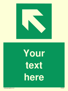 Custom Arrow Top Left Sign