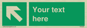 Custom Arrow Top Left Sign