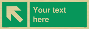 Custom Arrow Top Left Sign
