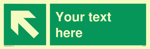 Custom Arrow Top Left Sign
