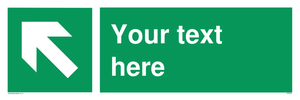 Custom Arrow Top Left Sign 