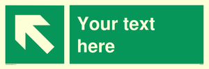Custom Arrow Top Left Sign