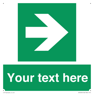 Custom Arrow Right Sign from Safety Sign Supplies