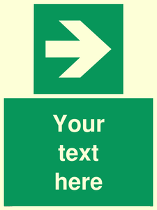 Custom Arrow Right Sign