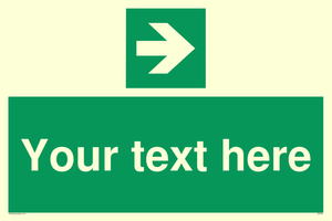 Custom Arrow Right Sign