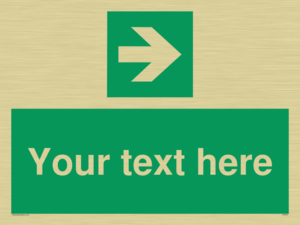 Custom Arrow Right Sign