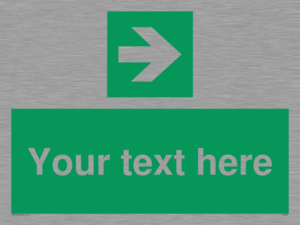 Custom Arrow Right Sign