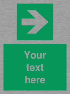 Custom Arrow Right Sign