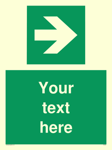 Custom Arrow Right Sign