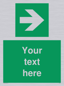 Custom Arrow Right Sign