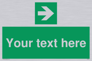 Custom Arrow Right Sign