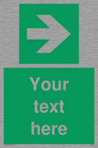 Custom Arrow Right Sign