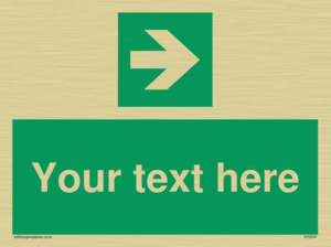 Custom Arrow Right Sign