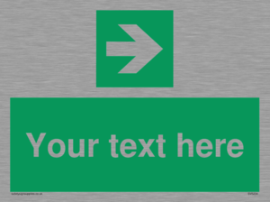 Custom Arrow Right Sign