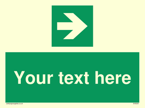 Custom Arrow Right Sign