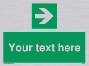 Custom Arrow Right Sign