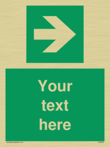 Custom Arrow Right Sign