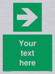 Custom Arrow Right Sign