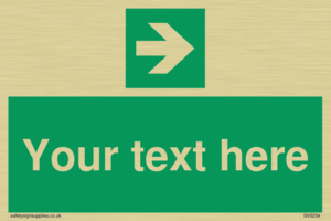 Custom Arrow Right Sign