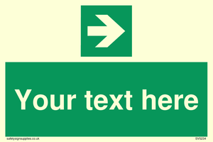 Custom Arrow Right Sign