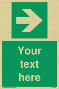 Custom Arrow Right Sign