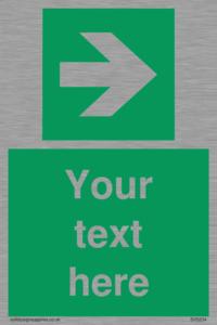 Custom Arrow Right Sign