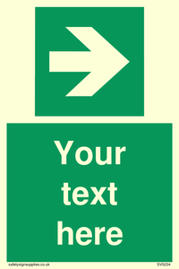 Custom Arrow Right Sign