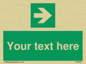 Custom Arrow Right Sign