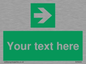 Custom Arrow Right Sign