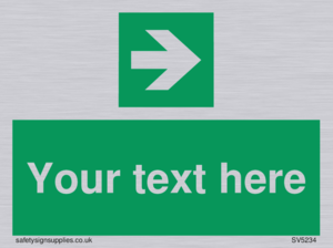 Custom Arrow Right Sign