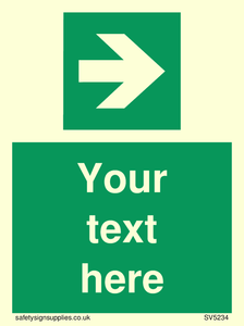 Custom Arrow Right Sign