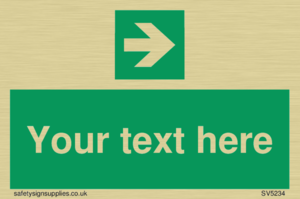 Custom Arrow Right Sign