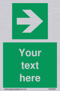 Custom Arrow Right Sign