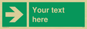 Custom Arrow Right Sign