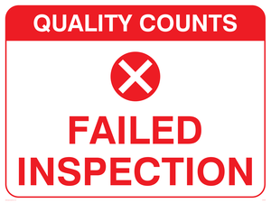 Failed inspection