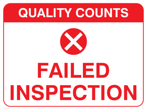 Failed inspection