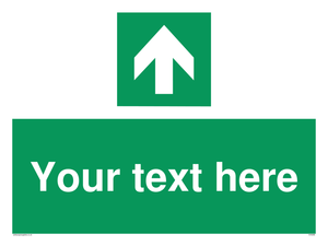 Safe condition Custom arrow up sign