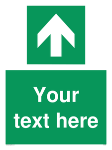 Safe condition Custom arrow up sign