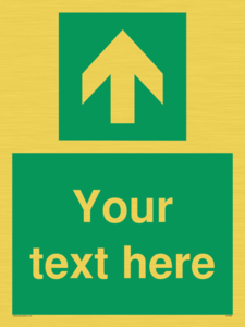 Safe condition Custom arrow up sign