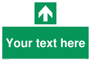 Safe condition Custom arrow up sign