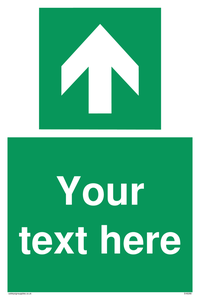 Safe condition Custom arrow up sign