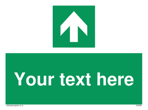 Safe condition Custom arrow up sign