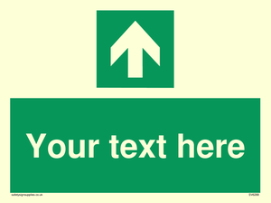 Safe condition Custom arrow up sign