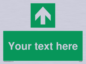 Safe condition Custom arrow up sign