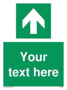 Safe condition Custom arrow up sign
