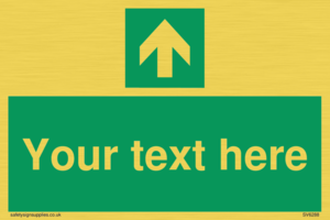 Safe condition Custom arrow up sign