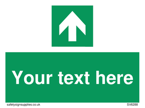Safe condition Custom arrow up sign